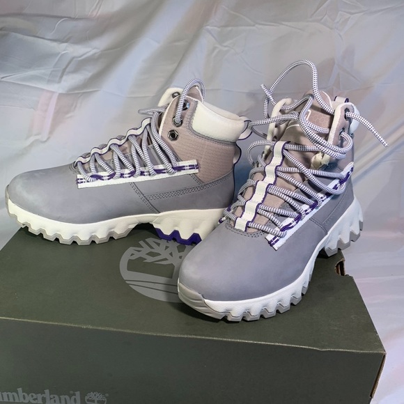 TIMBERLAND EDGE WATERPROOF BOOT MEDIUM GREY NUBUCK 6.5 MM WOMEN’S.